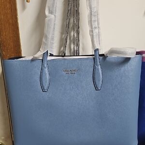 Kate Spade Blue Elegant Tote Bag